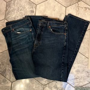 2 pairs men’s Levi’s jeans, size W36 L32